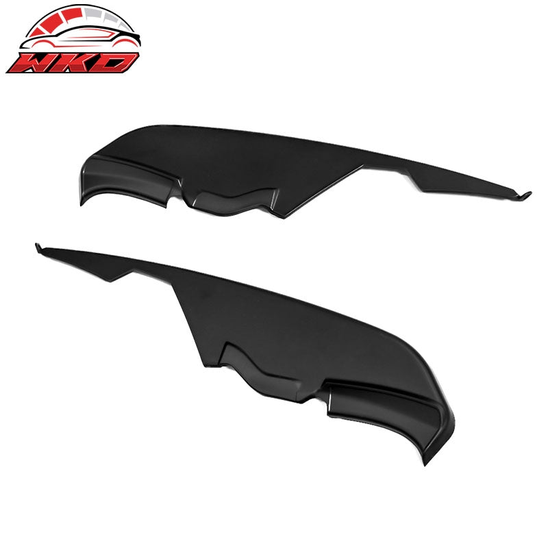 Fits 15-17 Ford Mustang Fog Light Splitters MD Style Gloss Black Lamp Trim