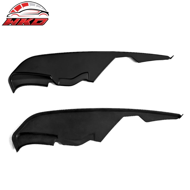 Fits 15-17 Ford Mustang Fog Light Splitters MD Style Gloss Black Lamp Trim
