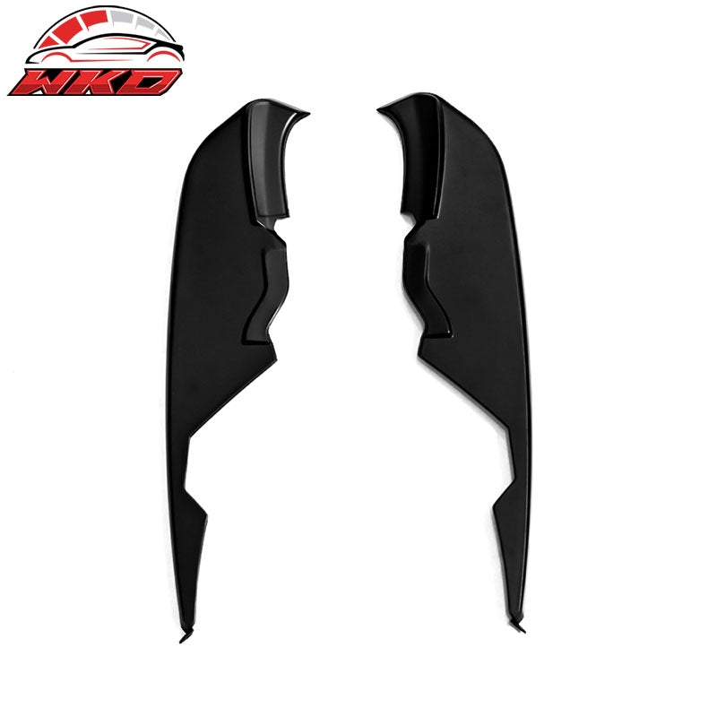 Fits 15-17 Ford Mustang Fog Light Splitters MD Style Gloss Black Lamp Trim