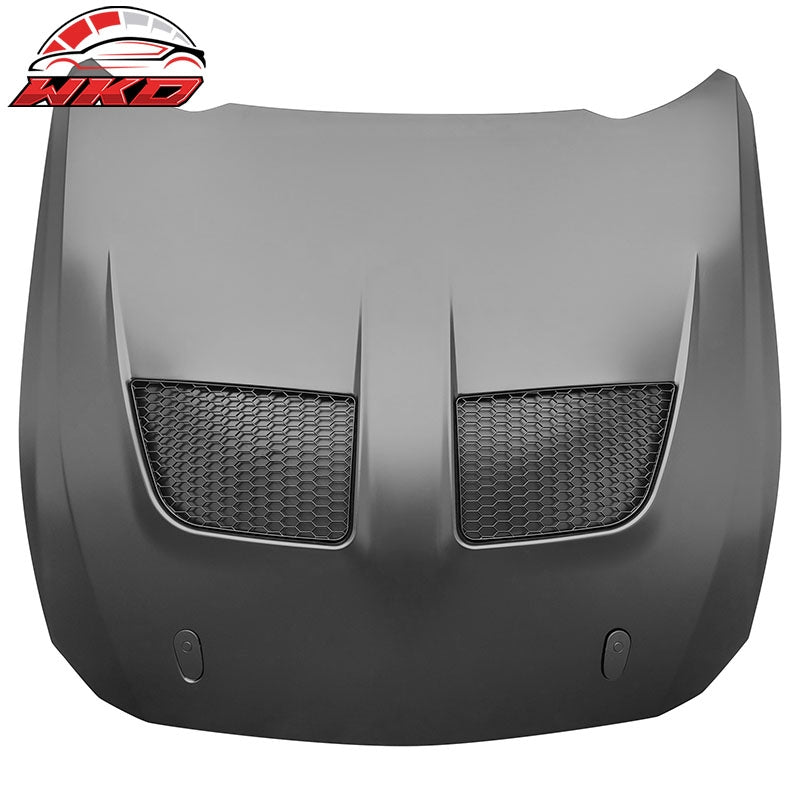 Fits 24-26 Ford Mustang Front Bumper Cover + Hood + Fender GTD Style (Gloss Lip)