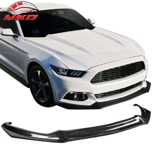 Wholesale 15-17 Ford Mustang Front Bumper Lip Chin Splitter Spoiler Matte Carbon Fiber