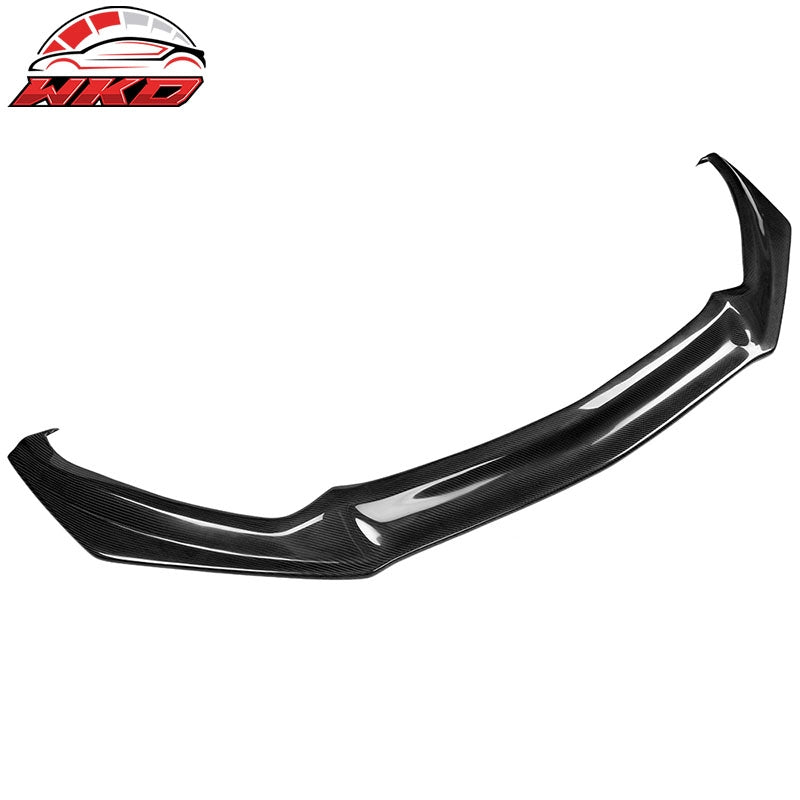 For 15-17 Ford Mustang Front Bumper Lip Chin Splitter Spoiler Matte Carbon Fiber