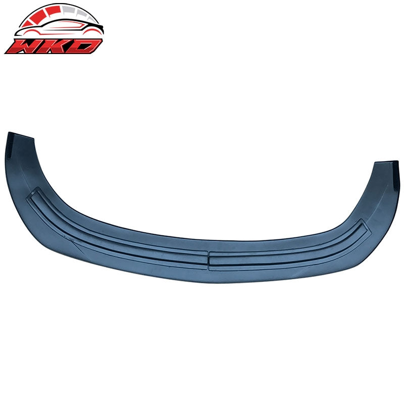 Fits 15-17 Ford Mustang Front Bumper Lip Under Splitter Unpainted Black - PP