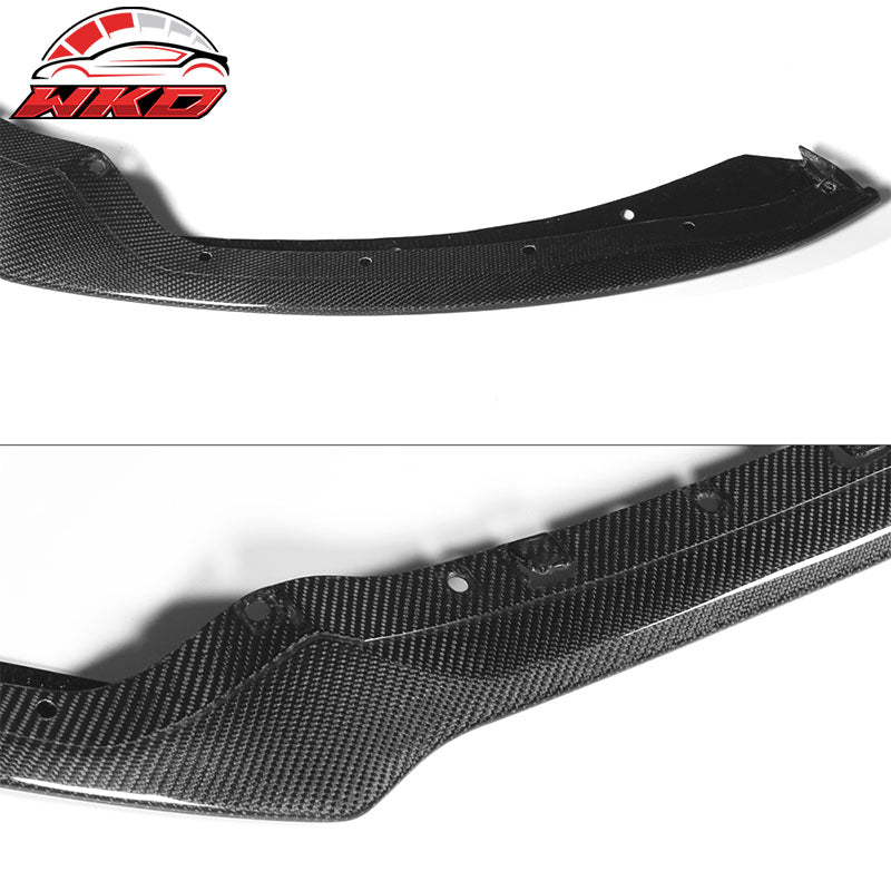 Fits 15-17 Ford Mustang S550 OE Style Front Bumper Lip - Matte Carbon Fiber