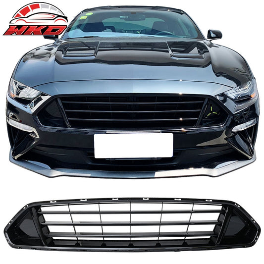 Wholesale 18-23 Ford Mustang Front Bumper Hood Upper Grill Grille ABS Matte Black