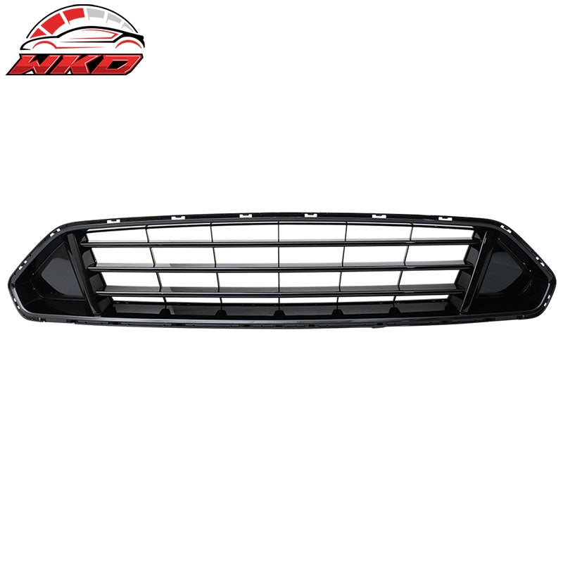 Fits 18-23 Ford Mustang Front Bumper Hood Upper Grill Grille ABS Matte Black