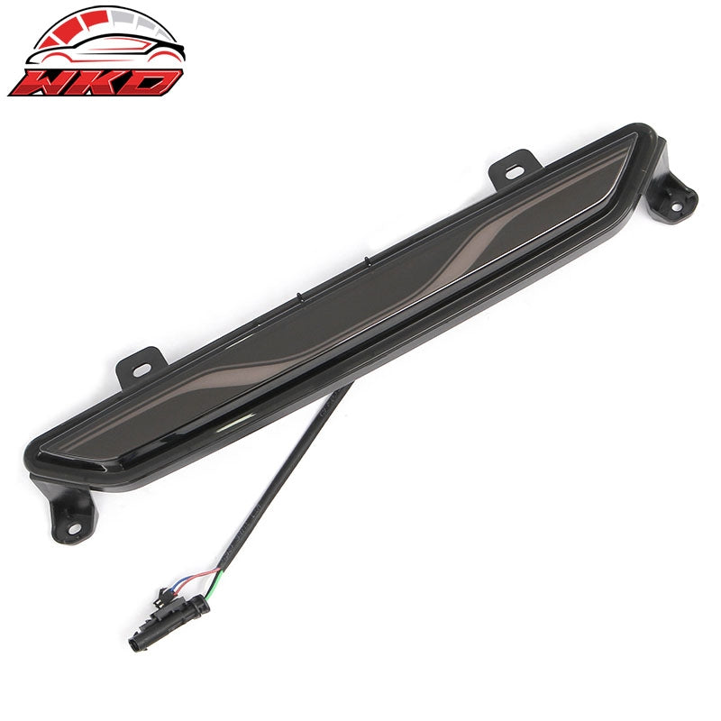 For 24-26 Ford Mustang GT-C Style LED ABS Rear Bumper Brake Light Smoked Len Red