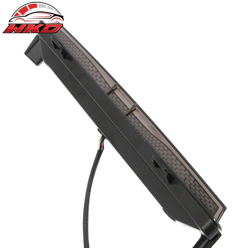 For 24-26 Ford Mustang GT-C Style LED ABS Rear Bumper Brake Light Smoked Len Red