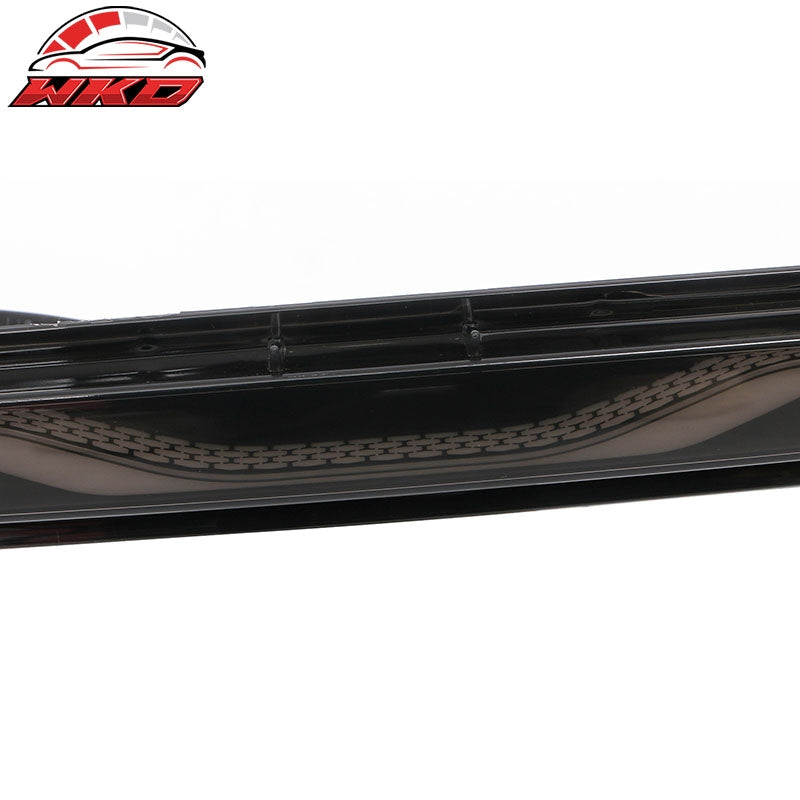 For 24-26 Ford Mustang GT-C Style LED ABS Rear Bumper Brake Light Smoked Len Red