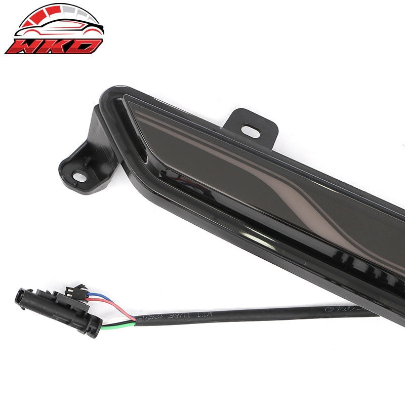 For 24-26 Ford Mustang GT-C Style LED ABS Rear Bumper Brake Light Smoked Len Red
