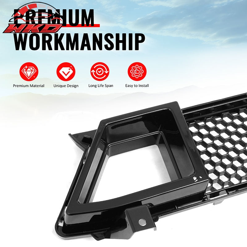 Fits 24-26 Ford Mustang GT Grille & Fog Light Cover Shelby Super Snake Style Kit