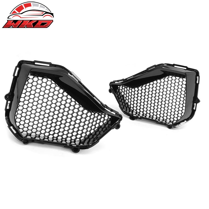 Fits 24-26 Ford Mustang GT Grille & Fog Light Cover Shelby Super Snake Style Kit