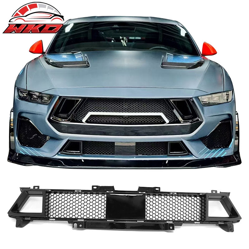 Wholesale 24-26 Ford Mustang GT Grille Shelby Super Snake Style Gloss Black ABS Grill