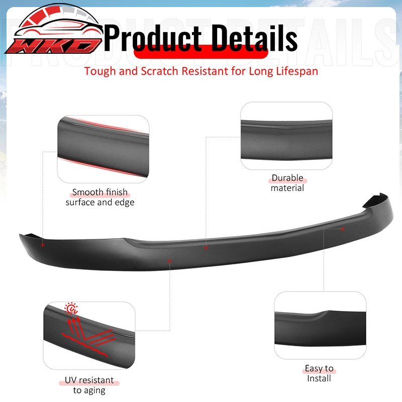 Wholesale 05-09 Ford Mustang GT V8 Front Bumper Lip Matte Black Spoiler 1PC Splitter - Wikond Auto