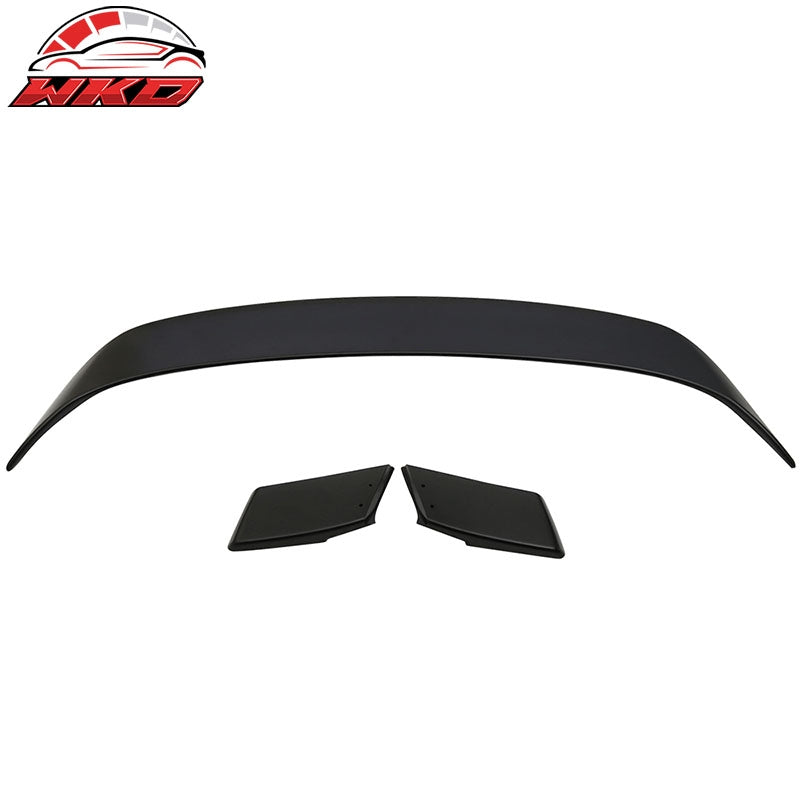 Fits 15-23 Ford Mustang GT350 V2 Style Rear Trunk Spoiler Wing Lip Unpainted ABS