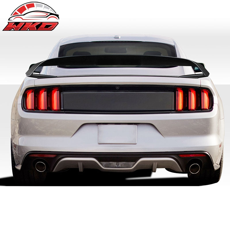 Fits 15-23 Ford Mustang GT350R Style Carbon Fiber Rear Trunk Spoiler Wing Lid