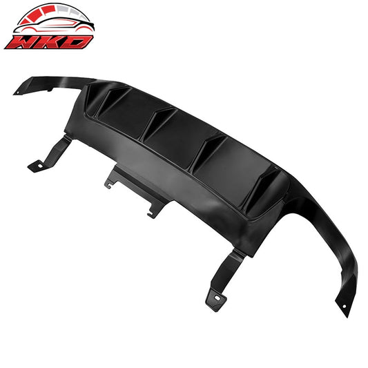 Wholesale 13-14 Ford Mustang GT500 Matte Black PP Rear Diffuser Lip W/ V2 Style Fin