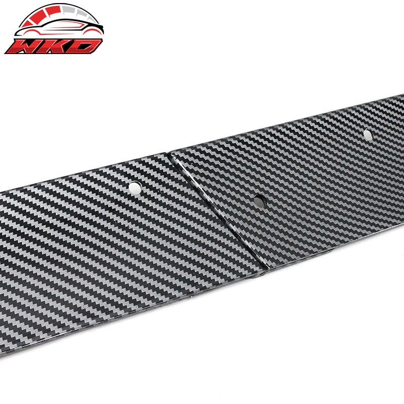 Fits 10-14 Ford Mustang GT500 Style Side Skirts Extensions Carbon Fiber Print