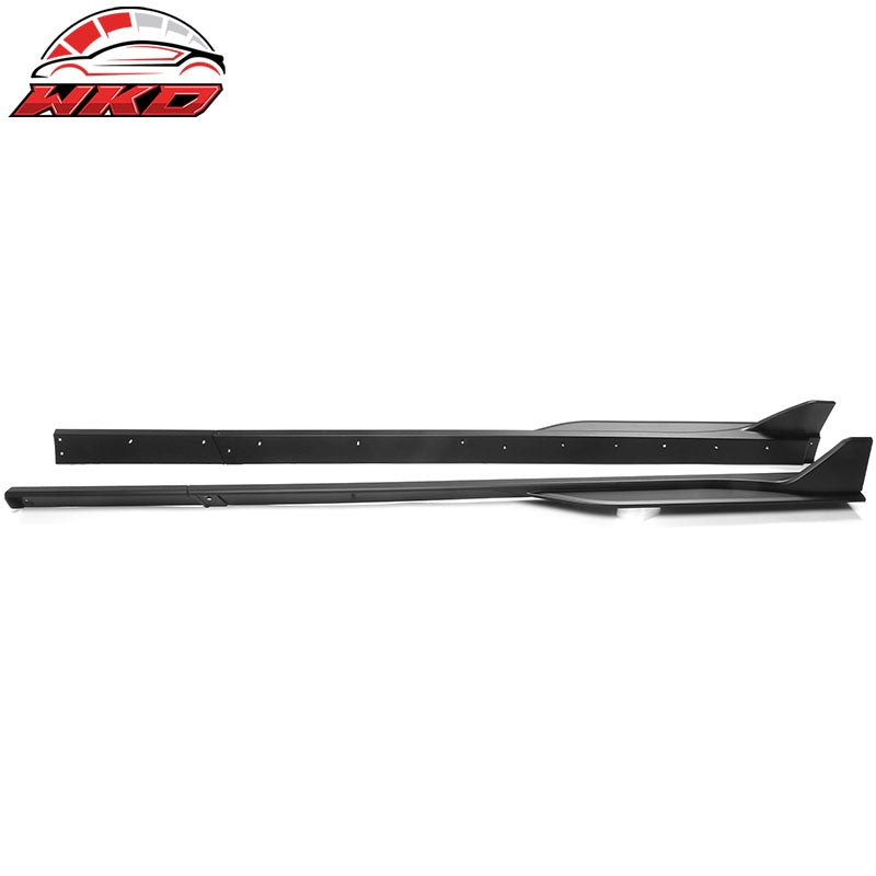 Fits 10-14 Ford Mustang GT500 Style Side Skirts Extensions ABS 6PCS Matte Black