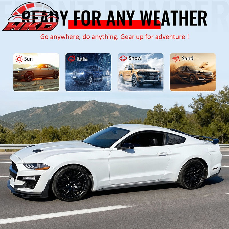 Fits 18-23 Ford Mustang GT500 Style Front Bumper Cover Replacement - PP
