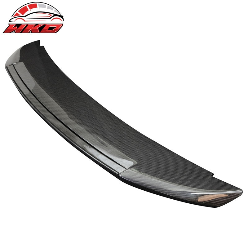 Fits 10-14 Ford Mustang GT500 Style Trunk Spoiler Wing - Matte Carbon Fiber
