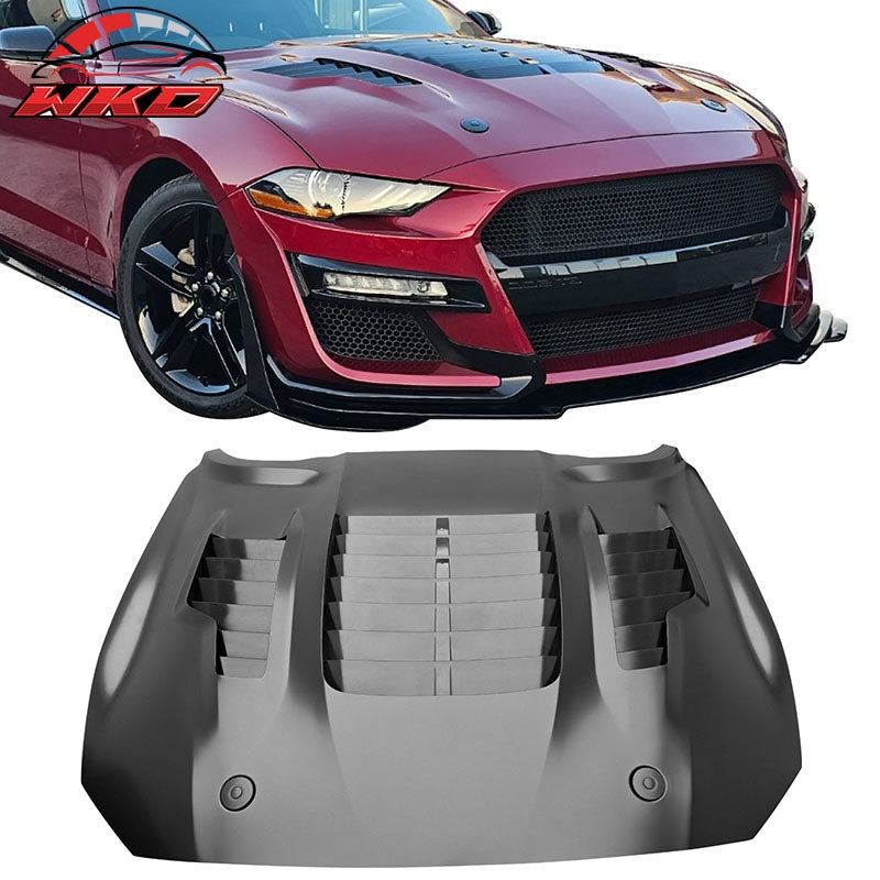 Wholesale 18-23 Ford Mustang GT500KR Style Front Hood Engine Cover Bonnet Aluminum
