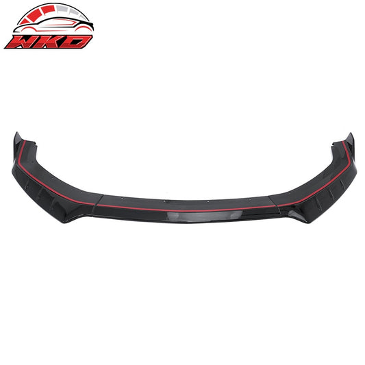 Wholesale 24-26 Ford Mustang IKON Style Front Bumper Lip Gloss Black Lower Splitter