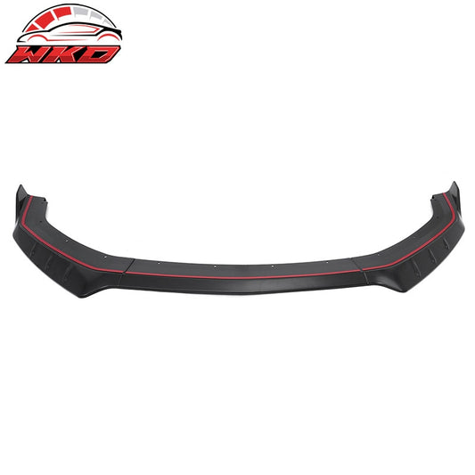 Wholesale 24-26 Ford Mustang IKON Style Front Bumper Lip Matte Black Lower Splitter