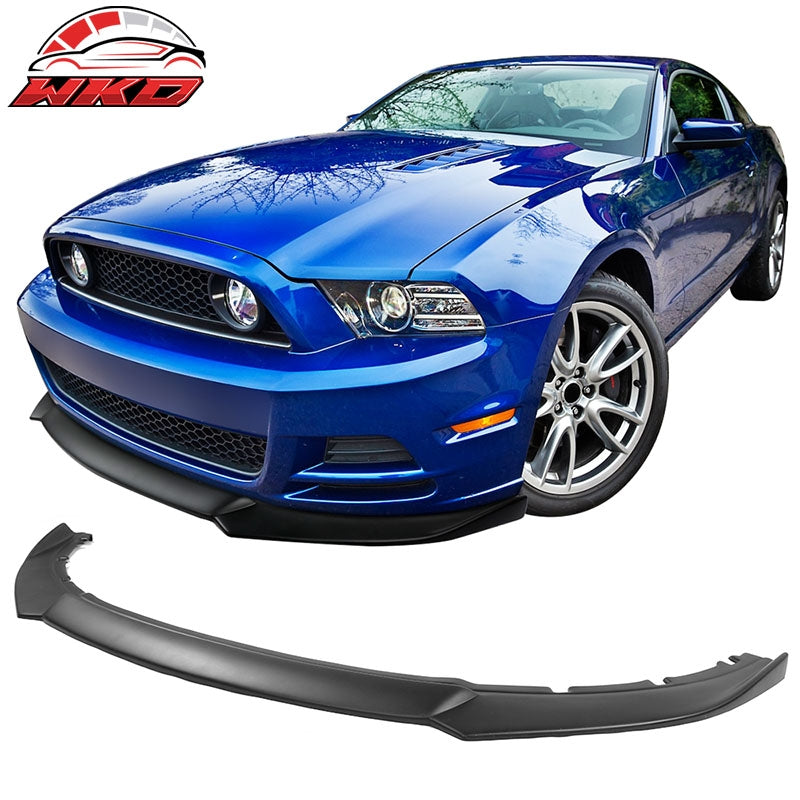 Wholesale 13-14 Ford Mustang IKON Style Front Bumper Lip Spoiler Unpainted Black PP