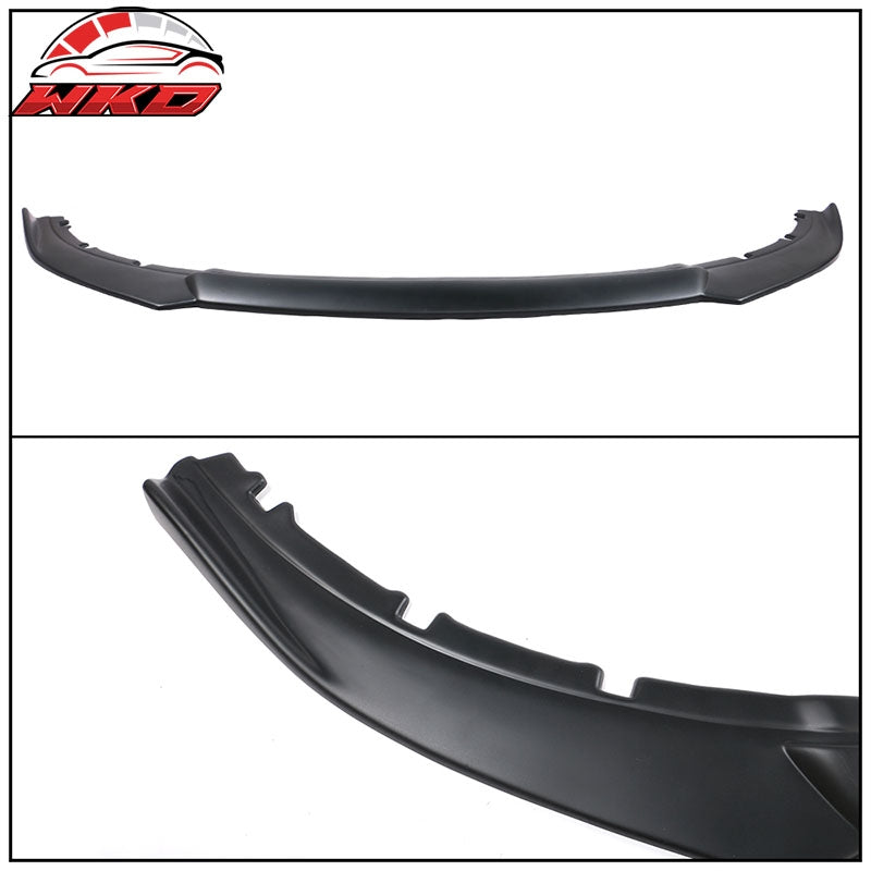 Fits 13-14 Ford Mustang IKON Style Front Bumper Lip Spoiler Unpainted Black PP