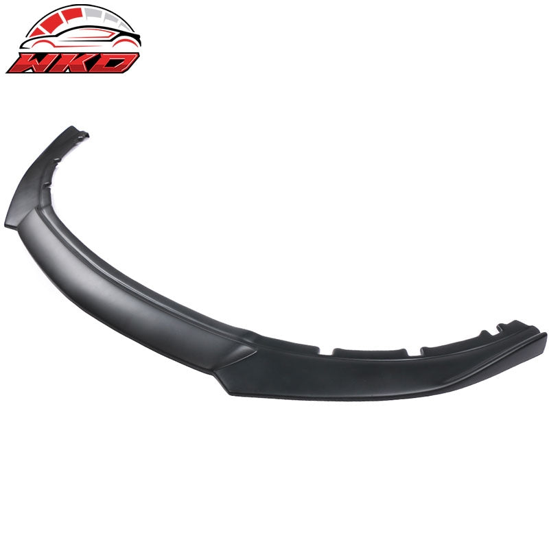 Fits 13-14 Ford Mustang IKON Style Front Bumper Lip Spoiler Unpainted Black PP
