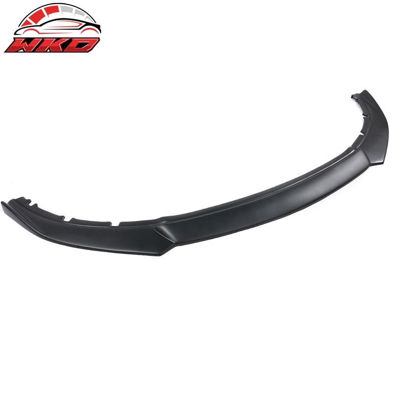 Fits 13-14 Ford Mustang IKON Style Front Bumper Lip Spoiler Unpainted Black PP