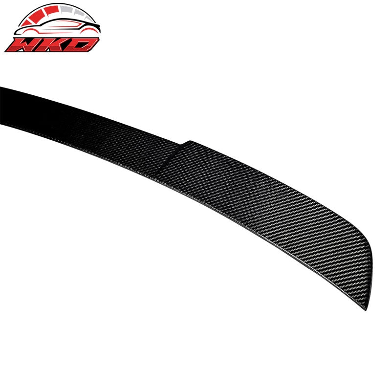 Fits 15-23 Ford Mustang IKON Style Trunk Spoiler Wing - Matte Carbon Fiber