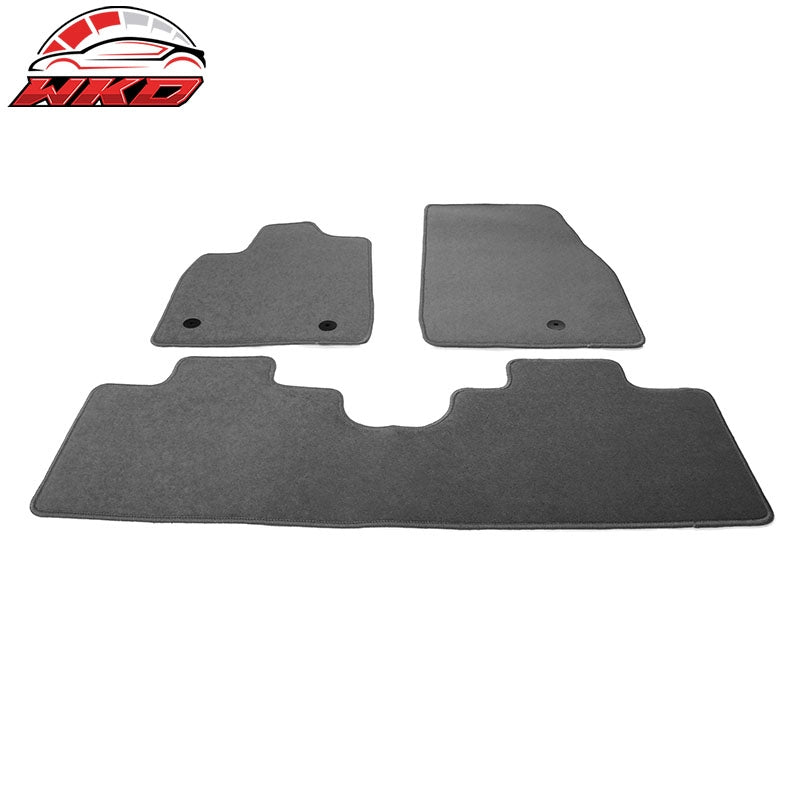 Fits 21-26 Ford Mustang Mach-E Nylon Floor Mats Liner Gray Front Rear Carpets