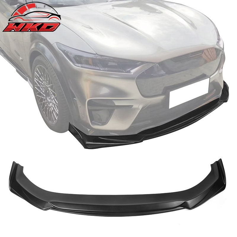 Fits 21-23 Ford Mustang Mach-E Matte Black Front Bumper Lip Spoiler Splitter 1PC