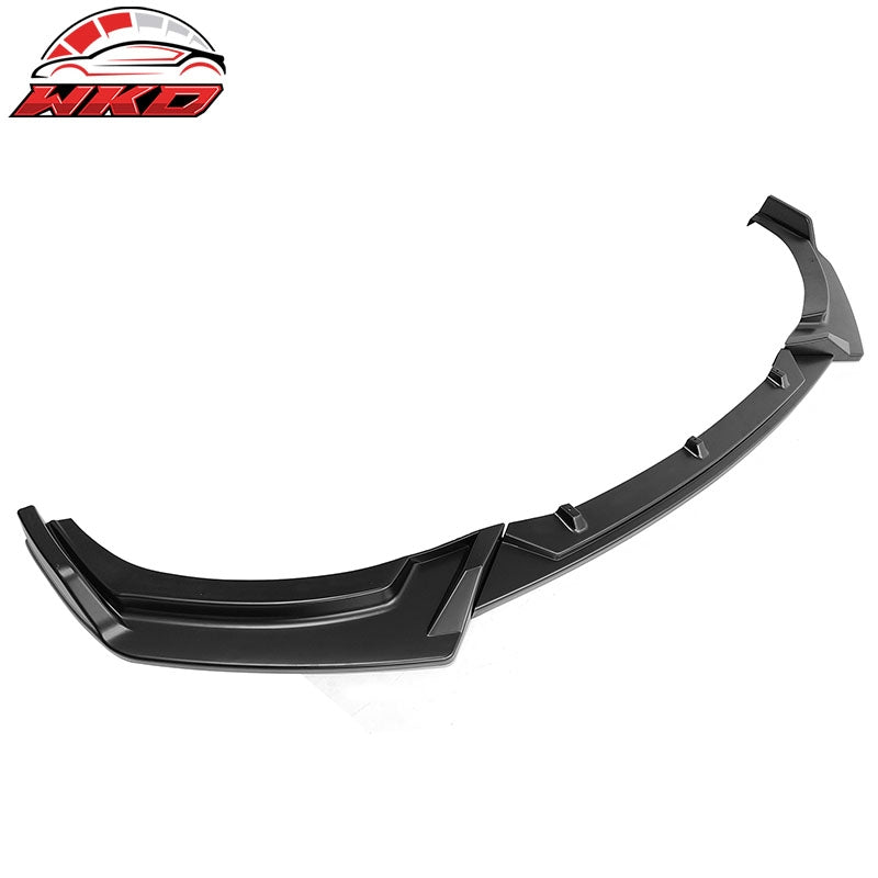 Fits 21-23 Ford Mustang Mach-E GT 3PCS Front Bumper Lip Spoiler PP Matte Black
