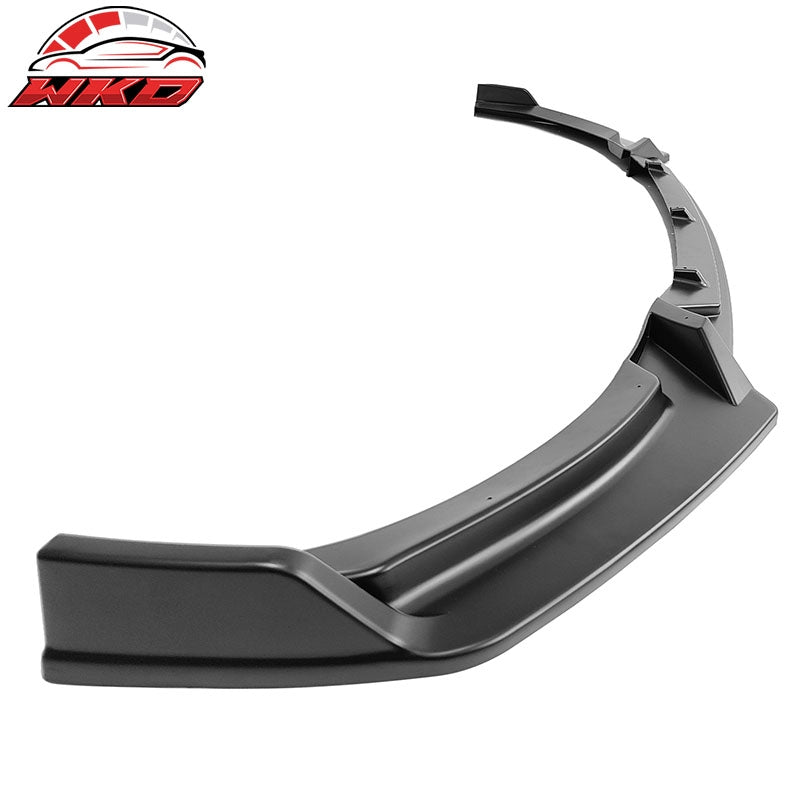 Fits 21-23 Ford Mustang Mach-E GT 3PCS Front Bumper Lip Spoiler PP Matte Black