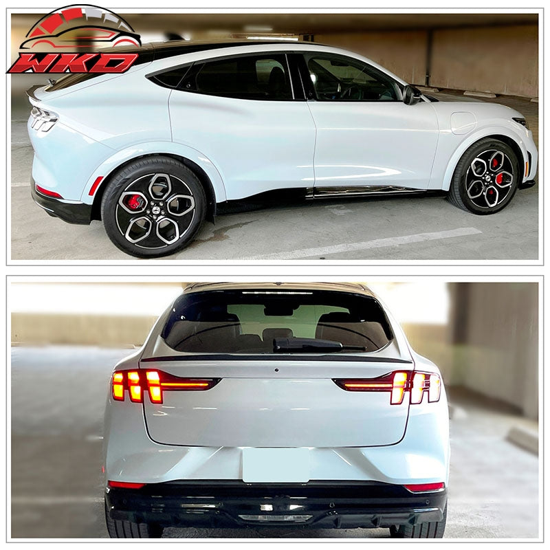 Rear Trunk Spoiler Wing Fits 21-26 Ford Mustang Mach-E IKON 2 Style Unpainted