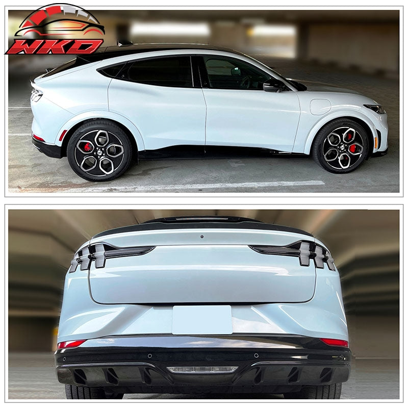 Rear Trunk Spoiler Wing Fits 21-26 Ford Mustang Mach-E IKON 2 Style Unpainted