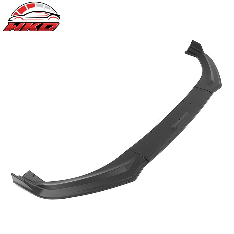 Fits 21-26 Ford Mustang Mach-E IKON Style 3PCS Front Bumper Lip PP Matte Black