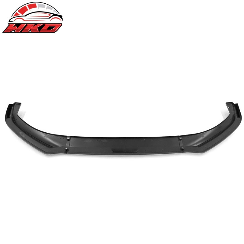 Fits 21-26 Ford Mustang Mach-E IKON Style 3PCS Front Bumper Lip PP Matte Black