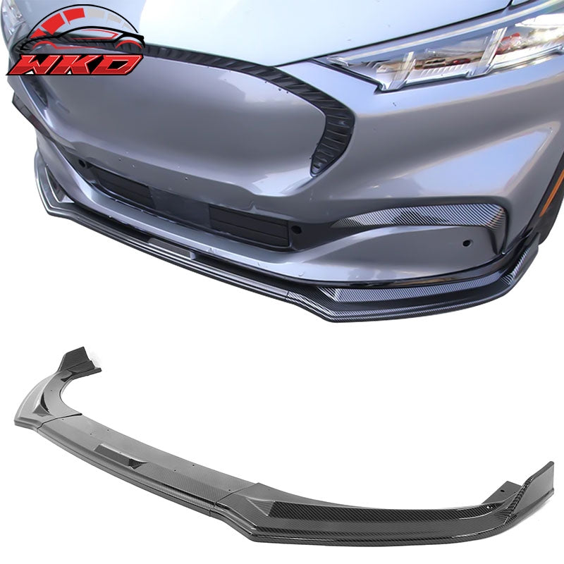 Wholesale 21-26 Ford Mustang Mach-E IKON Carbon Fiber Print Front Bumper Lip PP 3PCS