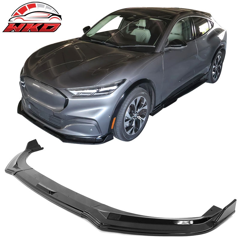 Wholesale 21-26 Ford Mustang Mach-E IKON Style Gloss Black Front Bumper Lip PP 3PCS