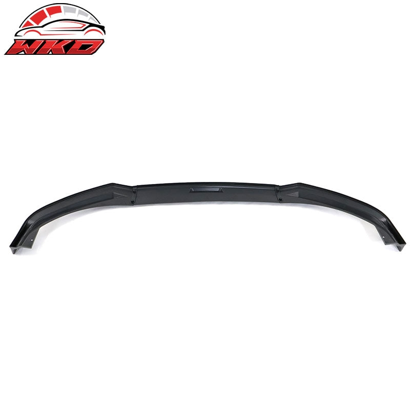 Fits 21-26 Ford Mustang Mach-E IKON Style Gloss Black Front Bumper Lip PP 3PCS