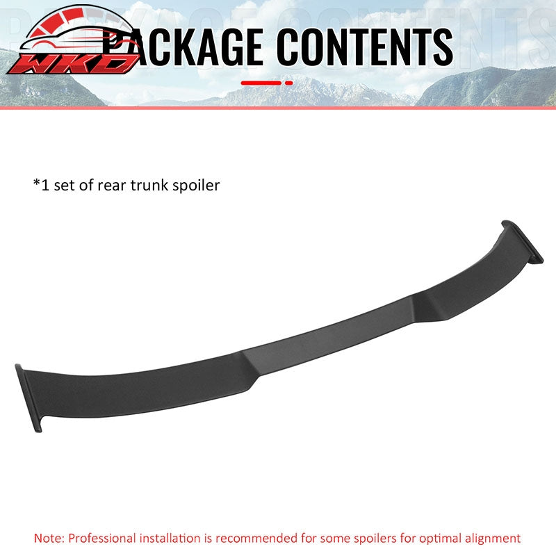 Wholesale 21-26 Ford Mustang Mach-E Trunk Spoiler Unpainted Black ABS Rear Deck Wing - Wikond Auto