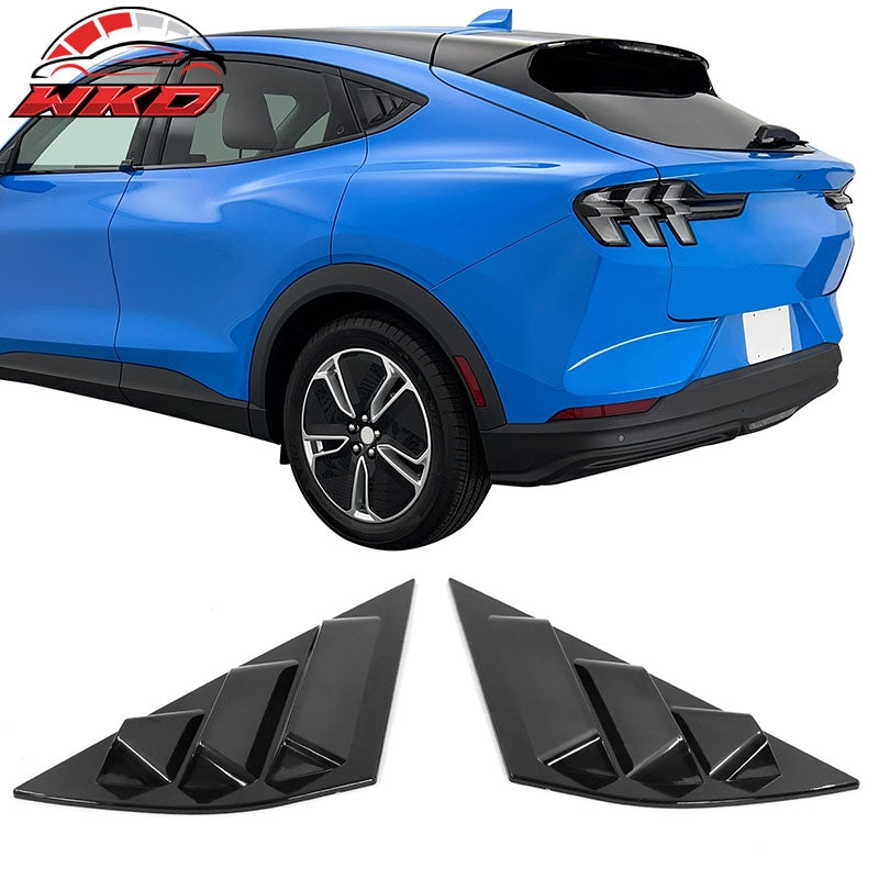 Wholesale 21-24 Ford Mustang Mach-E 2PC Side Window Louver 3 Vents Cover Unpainted PC