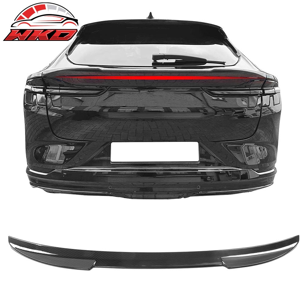 Wholesale 21-26 Ford Mustang Mach-E 4DR IKON Carbon Fiber Print MID Trunk Spoiler ABS