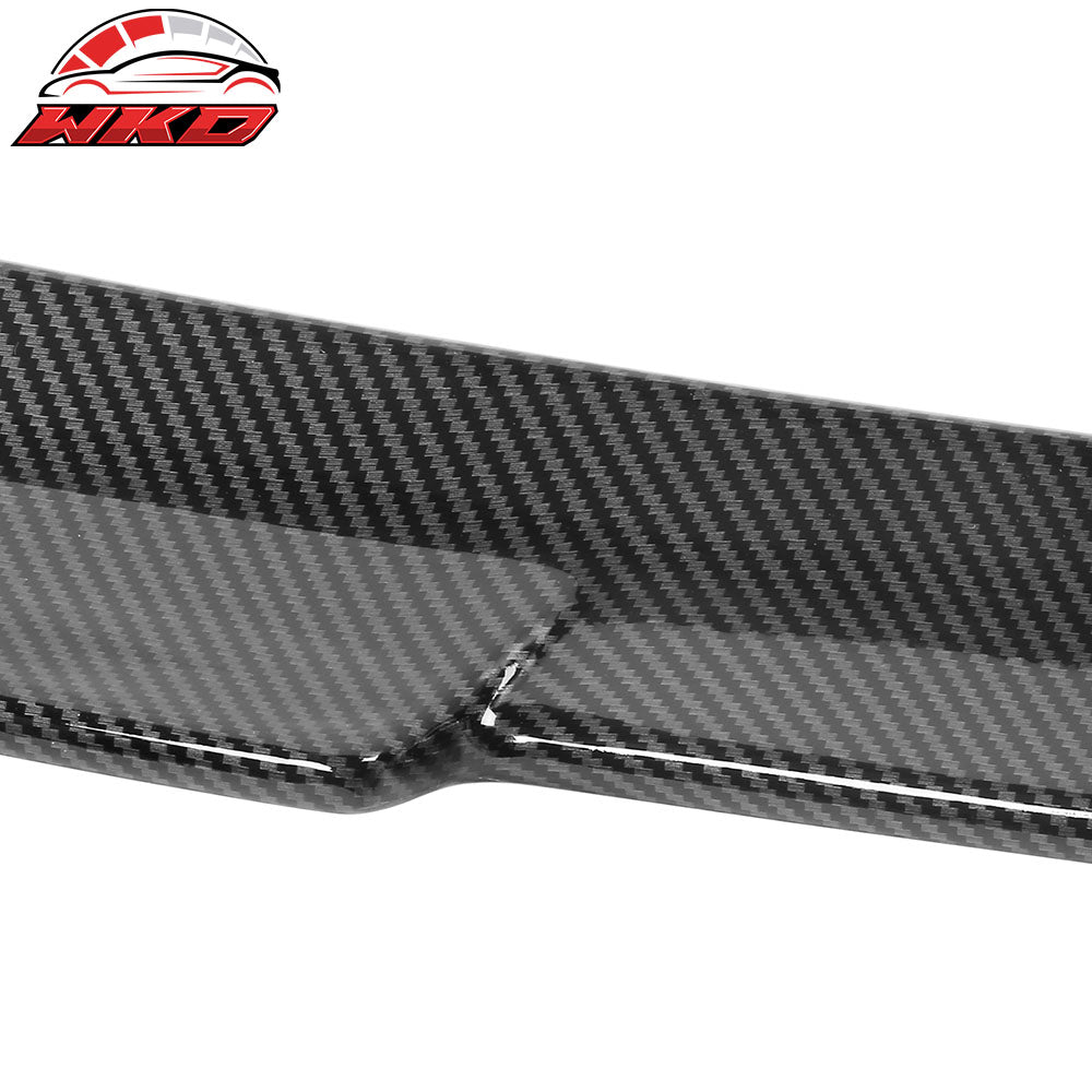 Fits 21-25 Ford Mustang Mach-E 4DR IKON Carbon Fiber Print MID Trunk Spoiler ABS