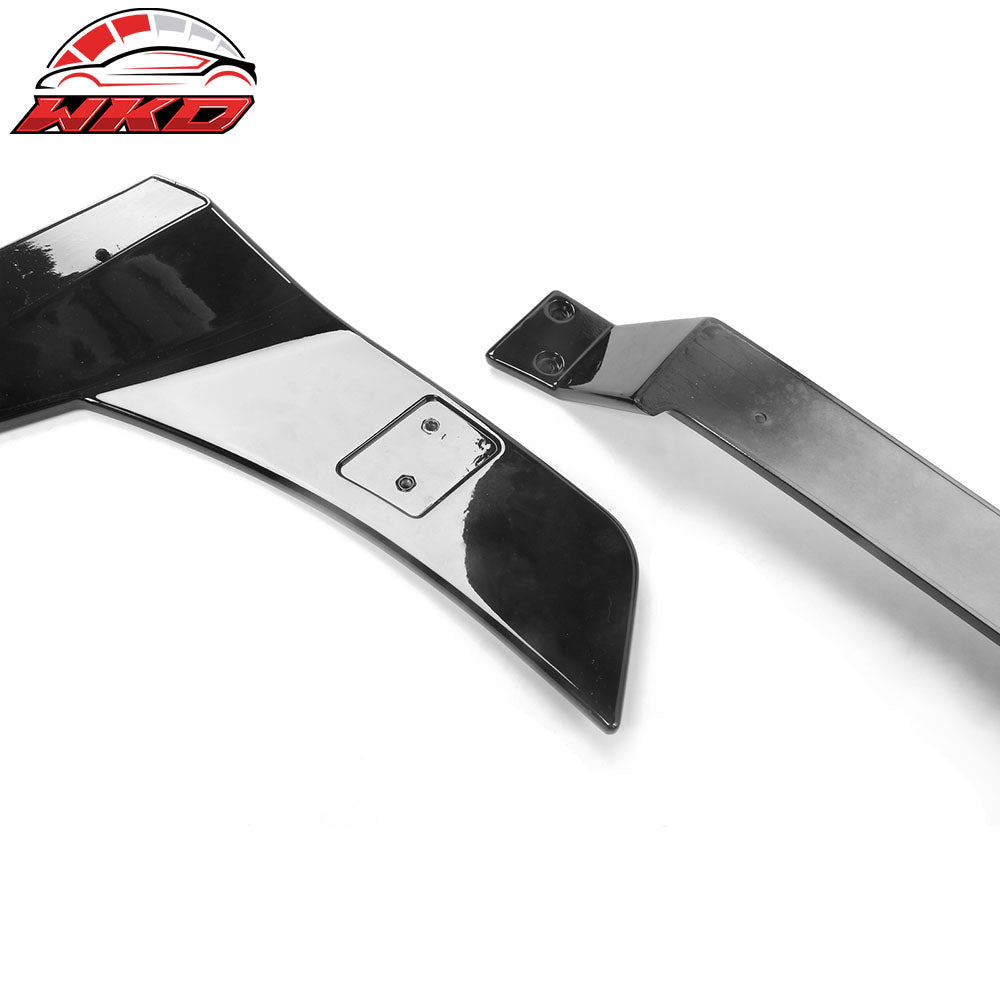 For 21-25 Ford Mustang Mach-E 4-Door Gloss Black MID Rear Trunk Spoiler ABS 3PCS