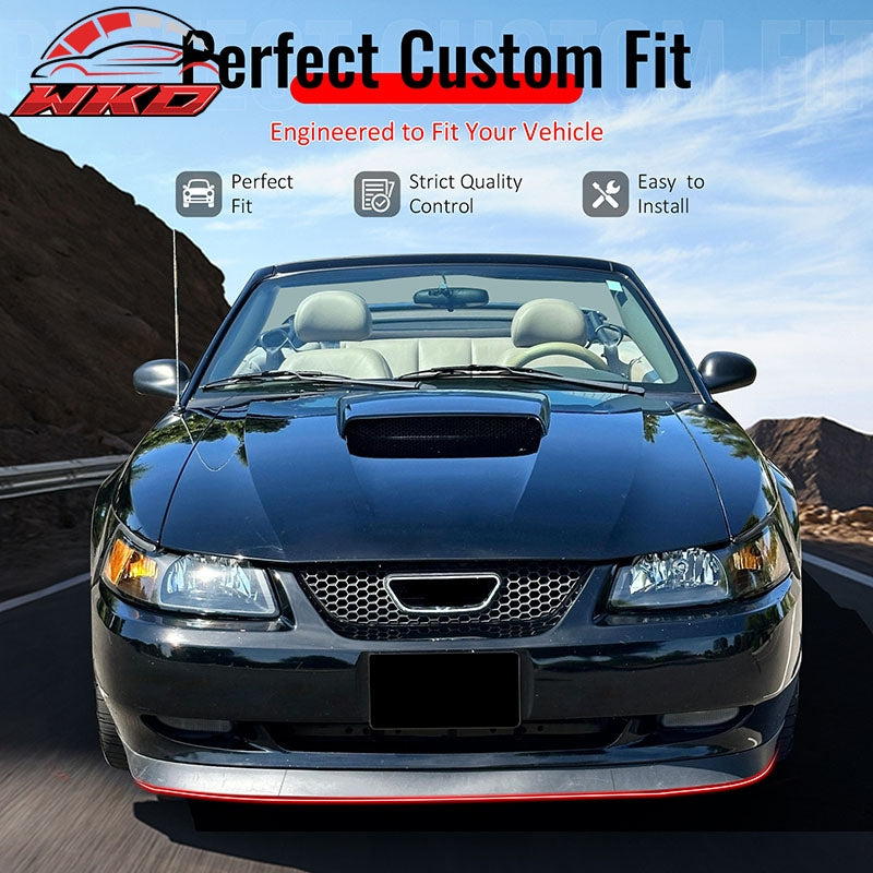 Wholesale 99-04 Ford Mustang OE Style Front Bumper Lip Lower Spoiler 3PC Unpainted PU - Wikond Auto